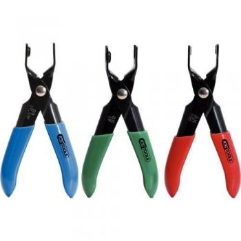 Juego de tenazas para tuberías de carburante KS Tools 115.1090, 3 piezas