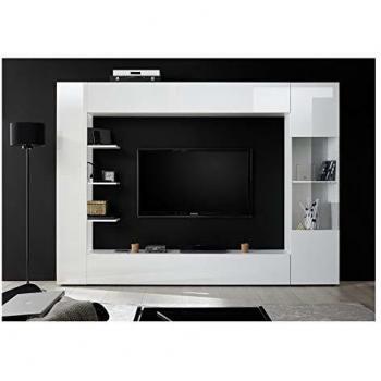Conjunto Mueble TV Soprano Blanco Lacado 295 cm