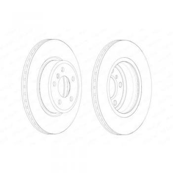 Ferodo ddf2039 C Disco de freno rotores