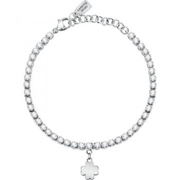 La Petite Story - Pulsera Le petit story de acero plateada.