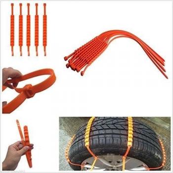 10 x coche camión cadenas de nieve antideslizante rueda neumático ajuste universal neumático ancho 175 - 295