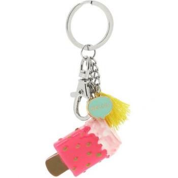Llavero Totto Huaraz Rosa con Flecos