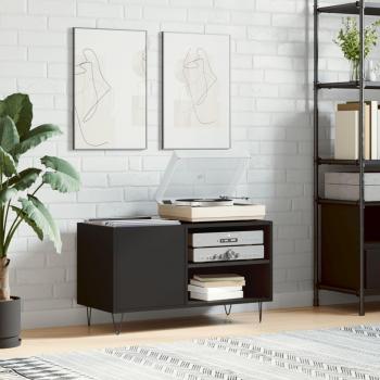 Soporte para móvil negro 85x38x48 cm madera multicapa Vidaxl