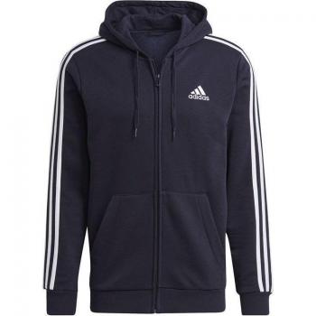 Sudadera con capucha adidas 3S FL FZ HD para hombre en color negro