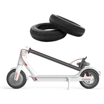 Neumáticos Sólidos de 8,5 Pulgadas para Patinete Eléctrico Xiaomi Mijia M365 - 2 Uds. con Patrón de Neumático Inflable Gratis