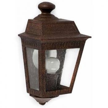 FARO BARCELONA Aplique de exterior rústico Argot en acabado marrón oscuro con diseño tradicional