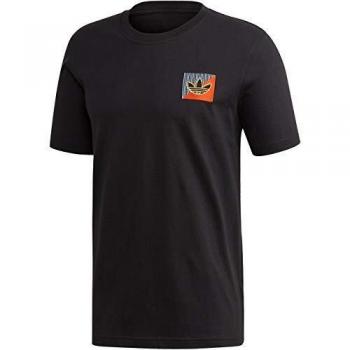 adidas Diag Emb tee Camiseta de Manga Corta, Hombre, Black, S