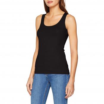 Wolford Pure Top Camiseta de Tirantes Anchos, Negro, M para Mujer