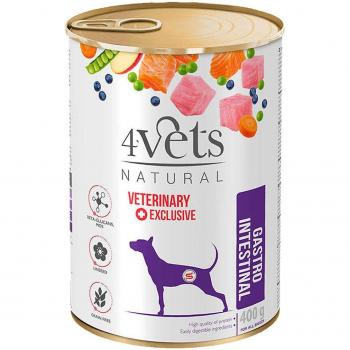 Comida húmeda para perros adultos 4Vets Natural Gastro Intestinal Dietas Veterinarias pavo y salmón 400 g