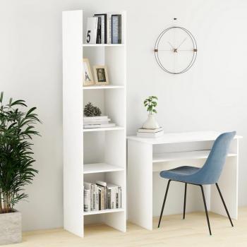 Librería blanca 40x35x180 cm madera contrachapada