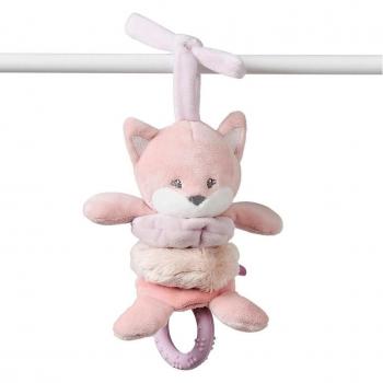 Peluche con vibración Nattou - Zorrito suave y estimulante para bebés recién nacidos