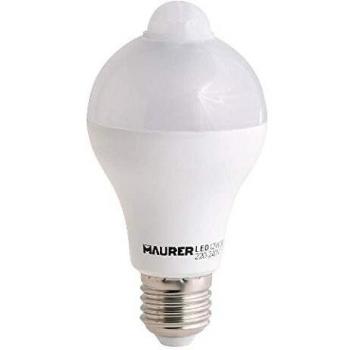 MAURER 19070824 Bombilla Led con Sensor De Movimiento 12 W. 1100 lumenes. Luz Calida