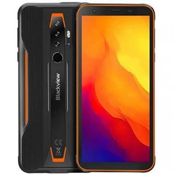 Blackview BV6300 Pro Móvil Resistente Android 10, 11.6 mm Cuerpo Delgado, Helio P70 6GB+128GB, Cámara Cuádruple HDR 16MP, Carga Inalámbrica, Robusto Teléfono Impermeable IP68, 5.7 '' HD+ NFC Naranja