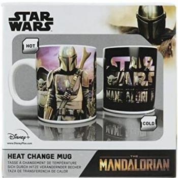 Paladone Taza de café Mandalorian con cambio de calor, cerámica, 300 ml