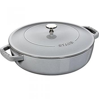 STAUB 12612418, Tostador chistera con Inducción, 24 cm, Gris