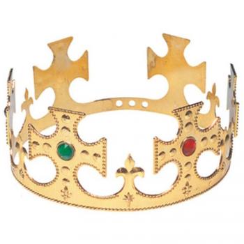Corona de Rey dorada con Cruces