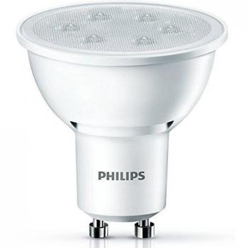 Philips - Bombilla foco LED, luz blanca cálida, 3,5 W, equivalente a 35 W, casquillo GU10, no regulable