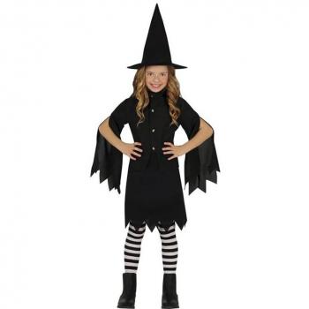 Disfraz de Bruja de Salem oscura para niña