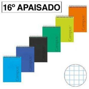 Bloc de notas espiral cuadriculado 4mm 16º 80 hojas 60 gramos