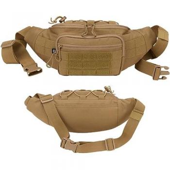 Brandit Molle Camel Waist Bag - Brown - Onesize - 100% Polyester