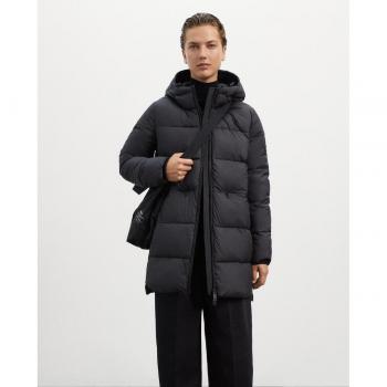 Ecoalf Black Down Jacket for Women, Size XL