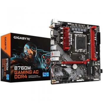 Gigabyte B760M GAMING AC DDR4 Intel B760 Express LGA 1700 Micro ATX Motherboard