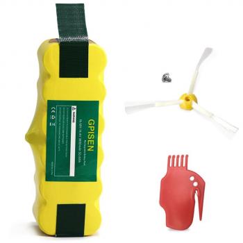 GPISEN 3800 mAh batería para aspiradora 500, 600, 700, 800, 900, R3, 80501,4419696 Scooba 450 Series con Scraper y Side Pincel para Serie 5 6 7