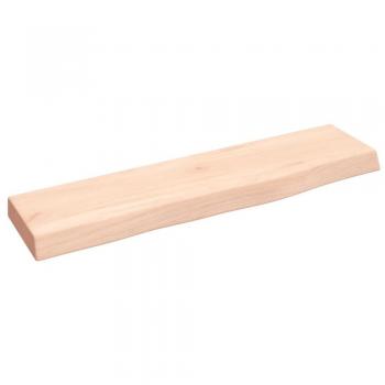 Estante de pared madera maciza de roble sin tratar 40x10x2 cm Natural, Marrón claro, Marrón oscuro Mueble Almacenaje Estantería para Oficina, Estudio, Dormitorio Estantería/Librería