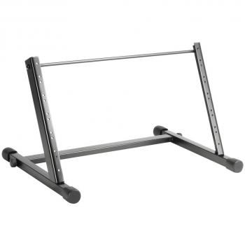 Soporte Rack 19 6U Adam Hall - Estructura de Aluminio, Instalación Libre, Color Negro