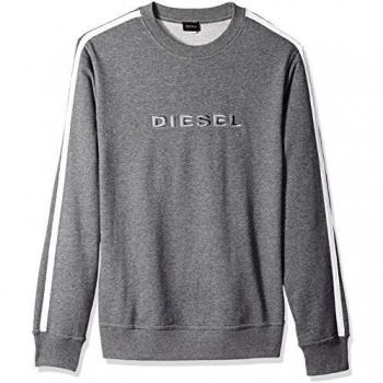 Diesel Hombre Willy Sudadera, Gris, Large