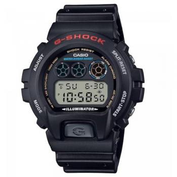 Reloj Hombre Casio G-Shock DW-6900U-1ER Negro, resistente al agua hasta 200 metros, cronómetro, temporizador, luz LED, alarma múltiple, pantalla digital y diseño robusto
