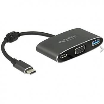 DeLOCK 62992 Adaptador gráfico USB 3840 x 2160 Pixeles Gris