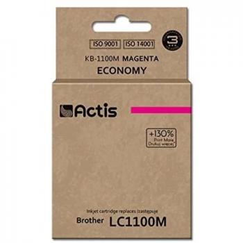 Cartucho de Tinta Actis KB-1100M Magenta Compatible Brother LC1100/LC980 - 19ml