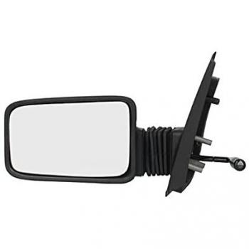 Espejo retrovisor Alkar 6101287, Espejos Exteriores para Automóviles, compatible con diversas marcas y modelos, ajuste manual, cristal convexo para mayor visibilidad, acabado en negro