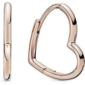 Pandora Rose Asymmetrical Heart Hoop Earrings 288307