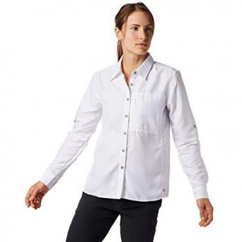 Mountain Hardwear Women's Canyon Long Sleeve Hiking Shirt - White - X-Large
