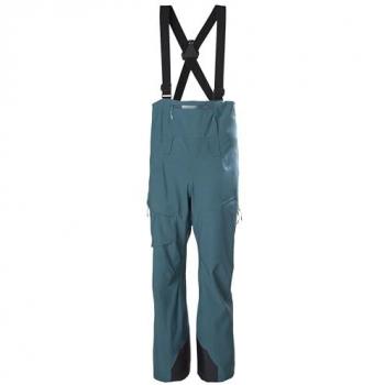 Pantalones de esquí Helly Hansen Verglas BC Bib para mujer, color Verde (M), características: tirantes ajustables, impermeabilidad, transpirabilidad, refuerzo en las rodillas, múltiples bolsillos