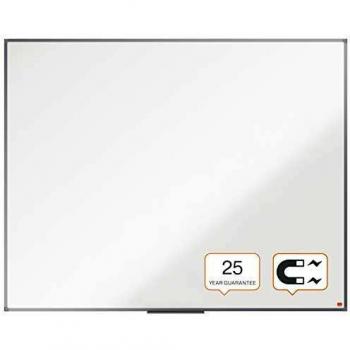 Nobo Essence Pizarra Magnética de Acero Vitrificado, 1500x1200mm, Montaje en Esquinas, Superficie de Borrado Superior, Blanco