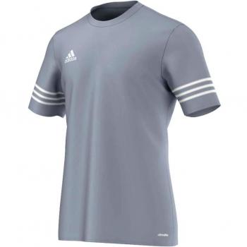 adidas Entrada 14 Jsy - Camiseta para hombre, color plateado / blanco, talla 3XL