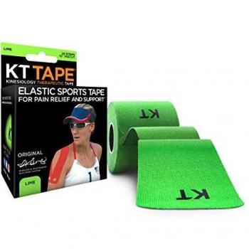 KT Tape Unisex Original Cotton KT Tape - Lime, 10 inch Precut Strip