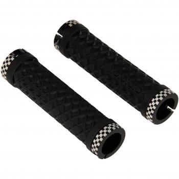 ODI Lock-on Bono MTN Vans abrazadera agarre, color Black/Checker, tamaño 130 mm, 0.25, 12 x 6 x 3inches