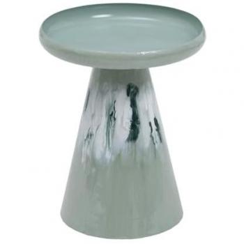 Mesa auxiliar Verde Hierro 36 x 36 x 45 cm, material hierro, dimensiones 36 cm de ancho x 36 cm de profundidad x 45 cm de altura, color verde