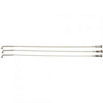 Zipp - Repuesto Radios (Acodados)+Cabecillas -Sapim Cx-Ray Plata 258Mm (Bolsa 3Unidades)