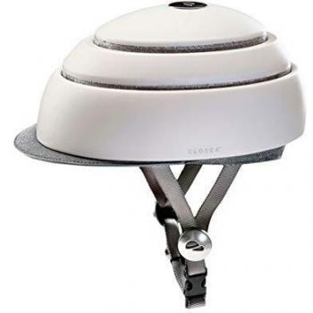 Casco de Ciclismo Plegable Closca Helmet, Color Blanco, Talla L