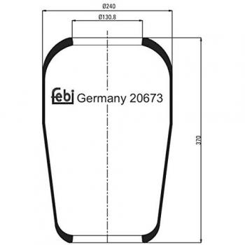 Fuelle de suspensión neumática FEBI BILSTEIN 20673