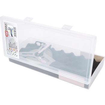 Cinta métrica KS TOOLS 300.0050 con soporte, longitud de 30 metros, diseño robusto y duradero, fácil de usar, graduación en centímetros y pulgadas