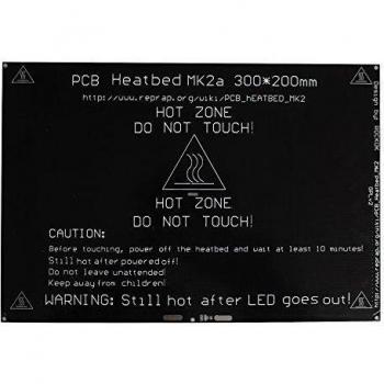 Anycubic Mk2A 300 * 200 * 2,0 mm de aluminio Heatbed semillero de la placa caliente para la impresora 3D Prusa Mendel