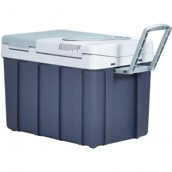 Mobicool W40 AC/DC - Nevera termoeléctrica portátil, conexiones 12 V/230 V, 39 litros de capacidad, Azul/Gris