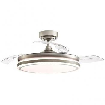 Ventilador de Techo Costa L Blanco con Motor DC Silencioso, 6 Velocidades, Luz LED Regulable 72W y Control Remoto