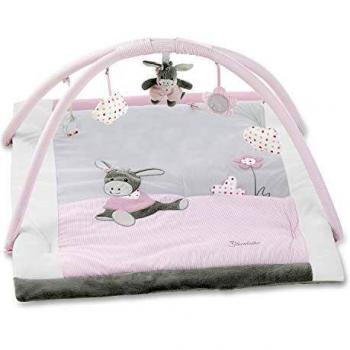 Sterntaler Arco y manta con juegos Chica Emmi, Edad: 0-18 meses, 100 x 80 cm, Rosa
